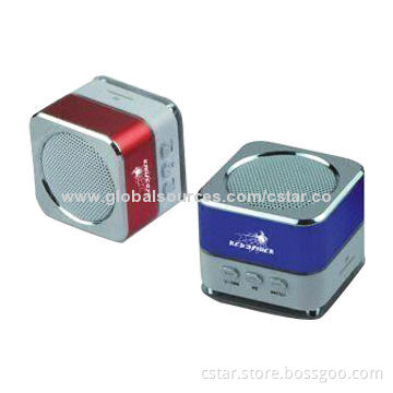 Fashionable Mini Speakers with FM Radio Function, Supports TF Cards, High-capacity Li-ion BatteryNew